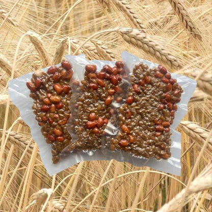 蒸し麦と蒸し赤大豆mix　1パック50g × 3 - maison KOIWAI